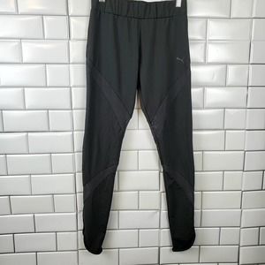 PUMA | ATHLETIC WORKOUT BLACK MESH LEGGINGS TIGHTS WOMEN'S SIZE SMALL